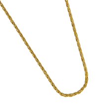 Load image into Gallery viewer, 14K Yellow Gold 18&quot; 1.2mm Parisian Wheat Chain
