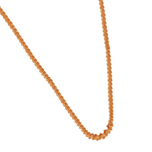 14 K Rose Gold 1.2mm Foxtail Singapore 18" Chain