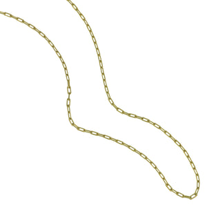 14K Yellow Gold 18" Long Link Chain