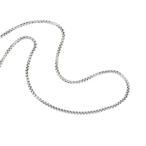 Sterling Silver 18" 1.2mm Round Venetian Chain
