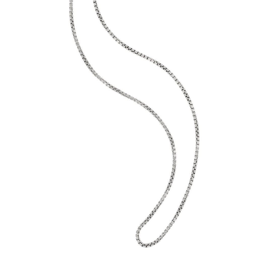 Sterling Silver Small Box Chain 18