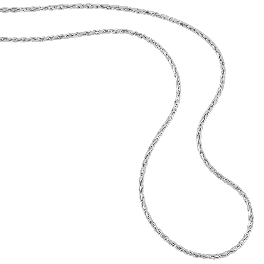 Sterling Silver 1.2mm Wheat Chain 24