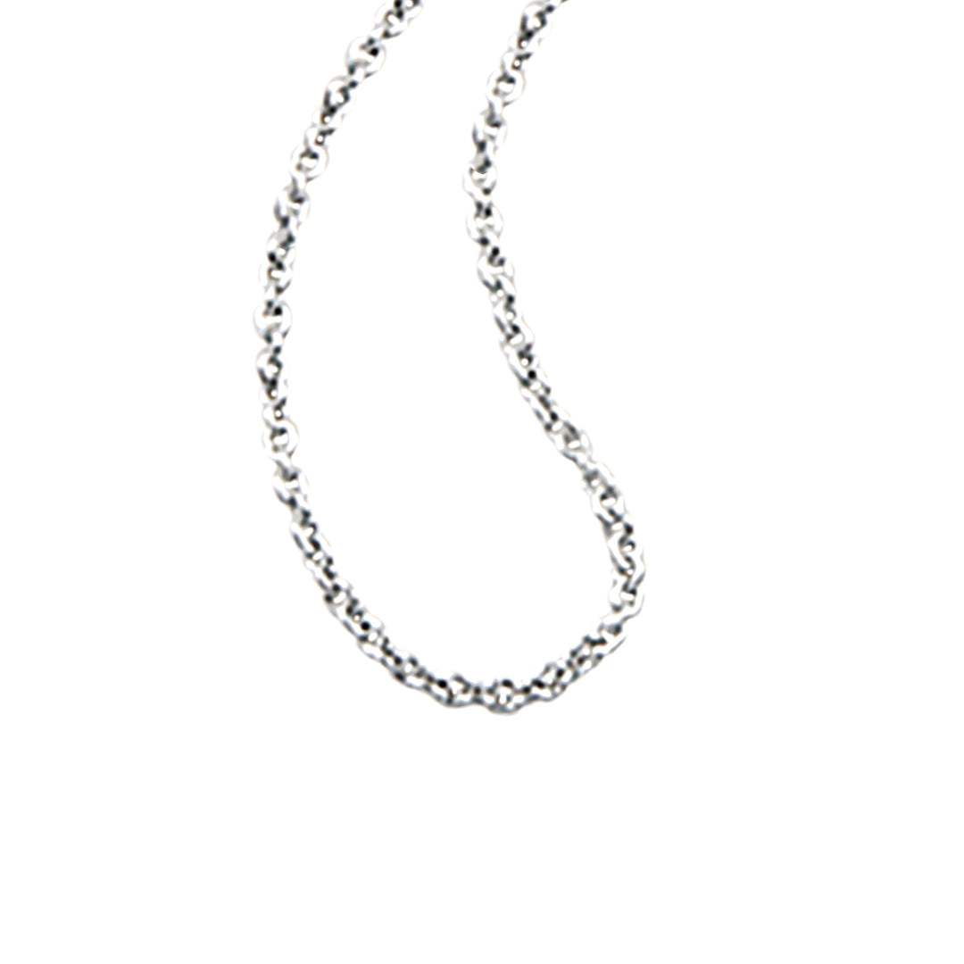 Sterling Silver 1.2mm D/C cable chain 18"
