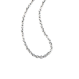 Sterling Silver 1.2mm D/C cable chain 18"