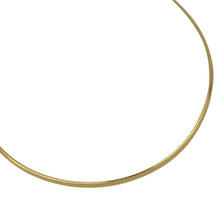 Load image into Gallery viewer, Sterling Silver/14K Yellow Gold 18&quot; 3mm Reversable Omega Necklace