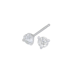 14 karat white gold 3 prong  diamond 0.40ctw GH/SI2 martini stud earrings