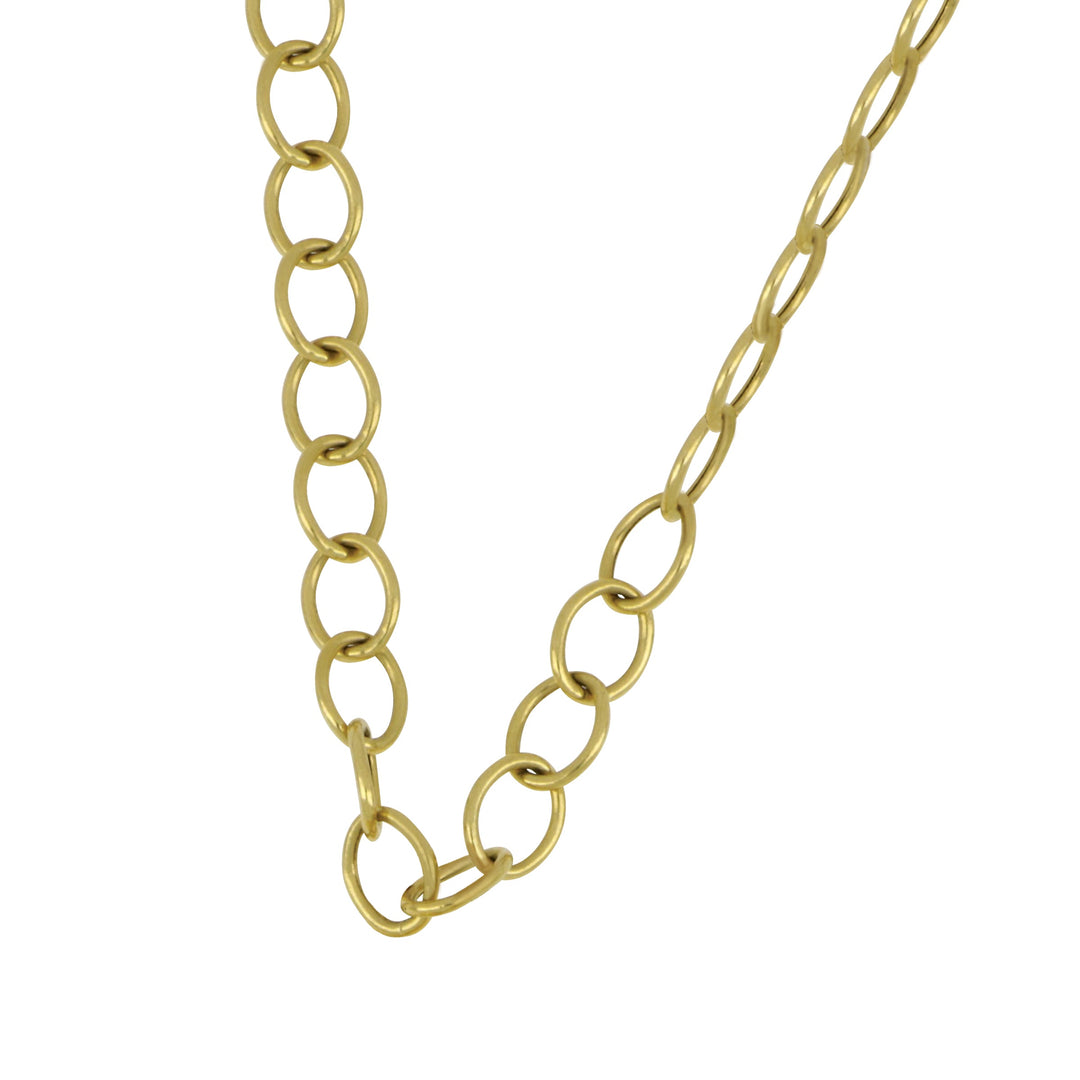 SYNA 18 Karat Yellow Gold 30" Large Link Chain