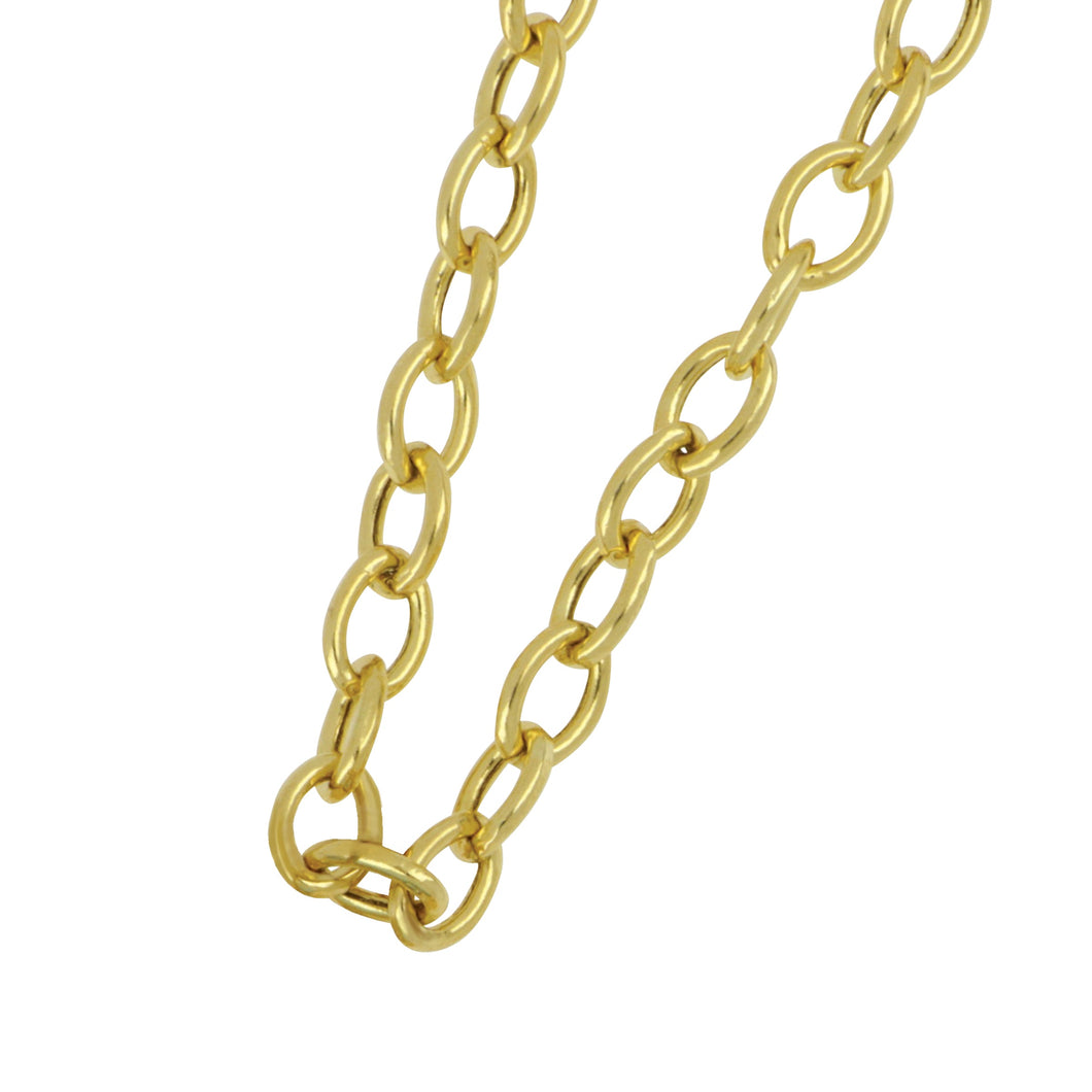 Syna 18 karat Yellow Gold 2.5mm Thin link chain 18