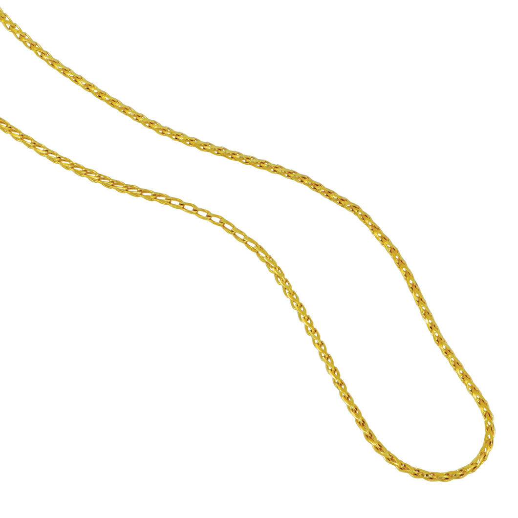 14 karat Yellow Gold Open Franco Chain 18