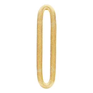 Nanis 18 karat yellow gold Libera Soul medium hand engreaved Oval Link Bracelet and Necklace Silk Cord